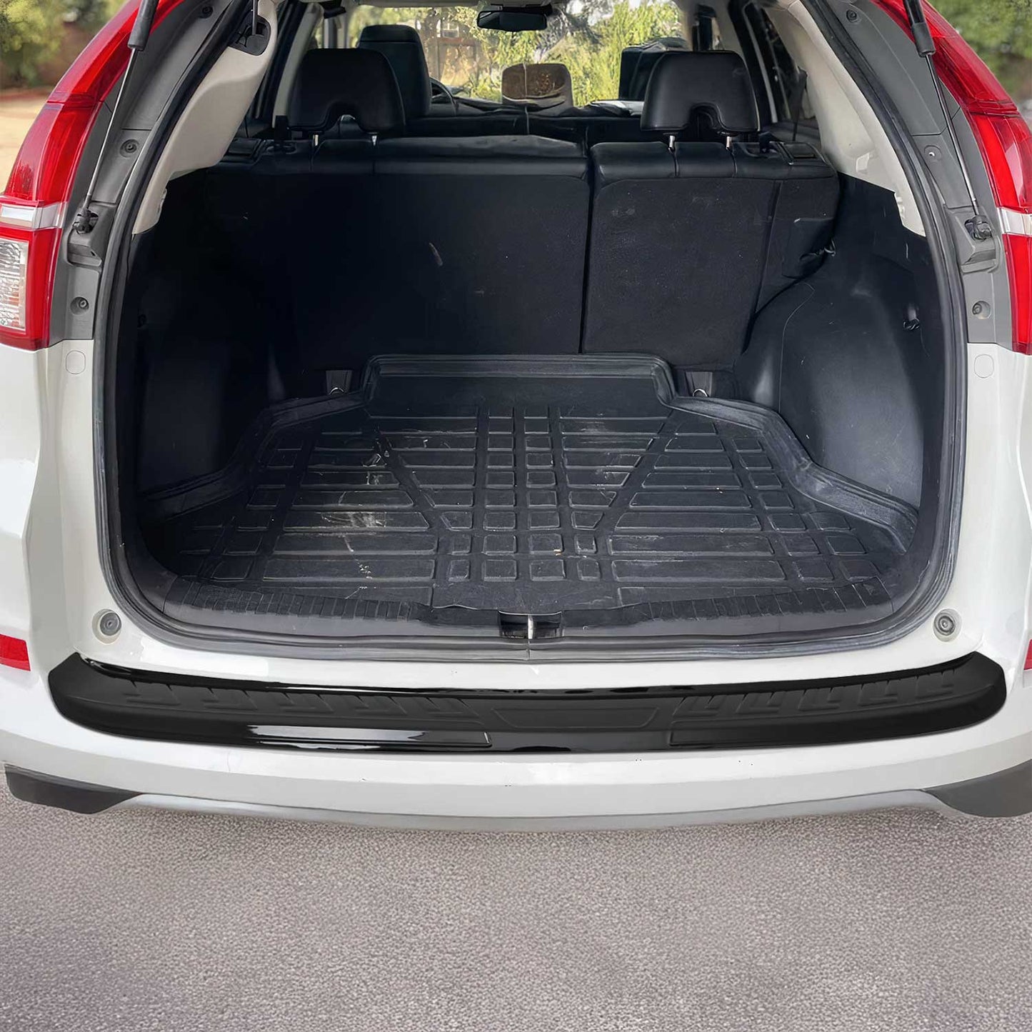 Ladekantenschutz Stoßstangenschutz für Honda CR-V 2012-2018 Acryl Schwarz 1tlg