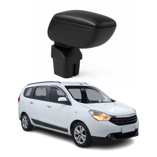 Mittelarmlehne Armlehne für Dacia Lodgy 2012-2024 PU-Leder Metall Schwarz