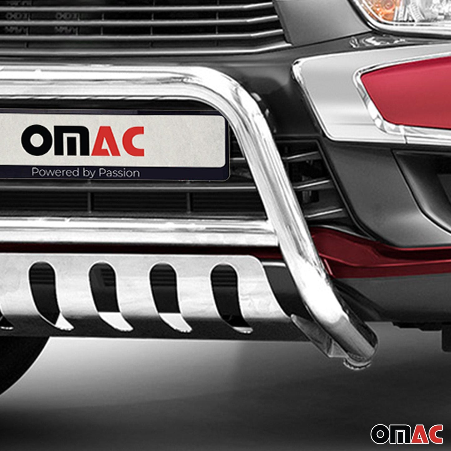 Bară de protecție/buton față pentru Mitsubishi ASX 2017-2022, omologată ABE, oțel inoxidabil, argintiu