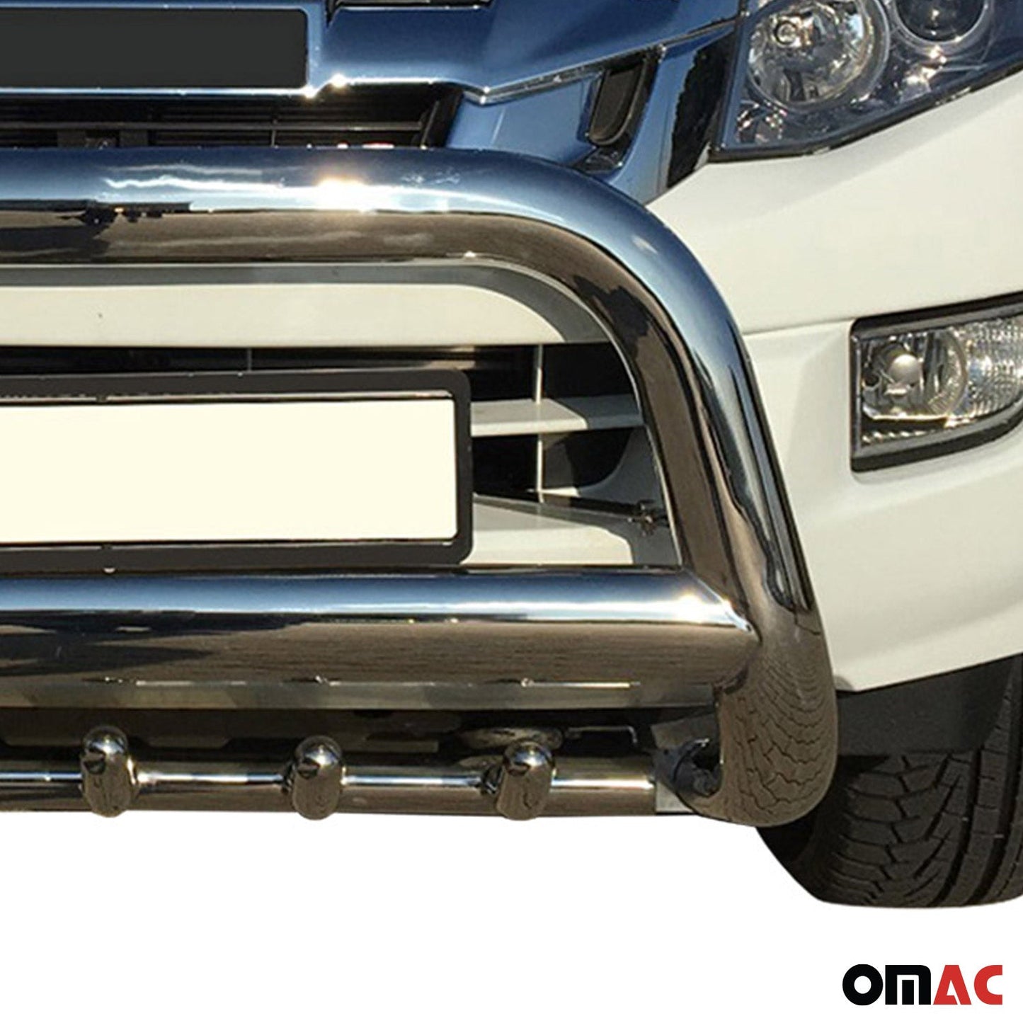 Frontschutzbügel für Isuzu D-Max 2012-2019 ø76 Stahl EG-Typgenehmigung Silber