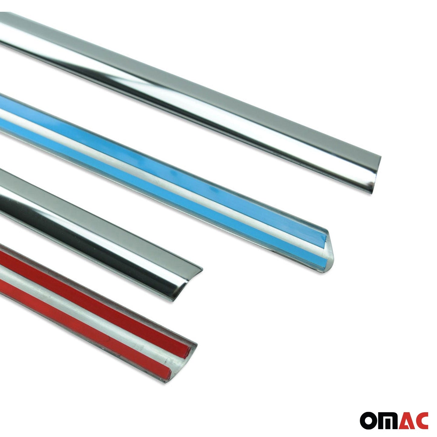 Benzi decorative pentru geamuri pentru VW Golf 2008-2012, oțel inoxidabil cromat, 4 bucăți