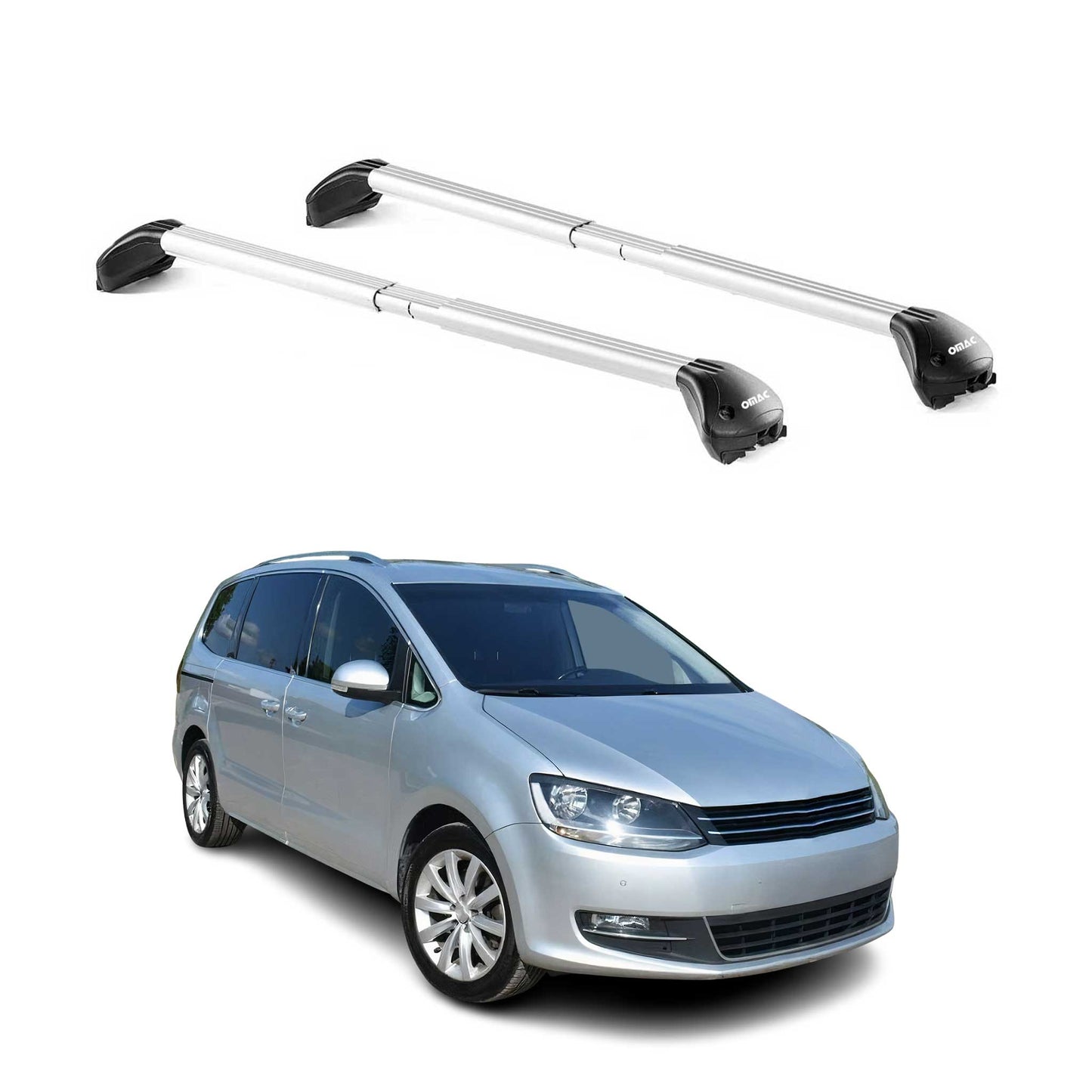 Dachträger Grundtäger für VW Sharan 7N 2010-2022 5 tür 100kg Alu Silber 2x ABE