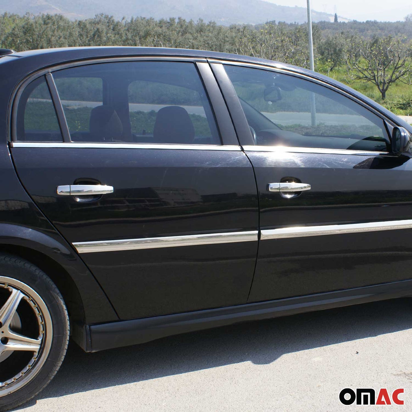 Fensterleisten Zierleisten für Opel Vectra C Stufenheck Limo 2002-2008 Chrom 4x