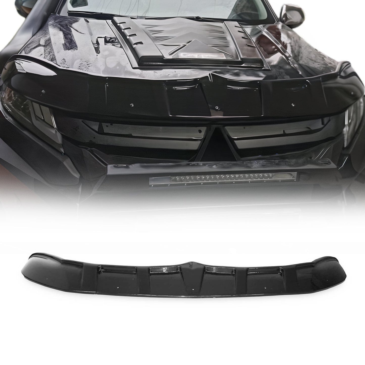 Motorhaube Deflektor Insekten Steinschlagschutz für Mitsubishi L200 2019-25 ABS