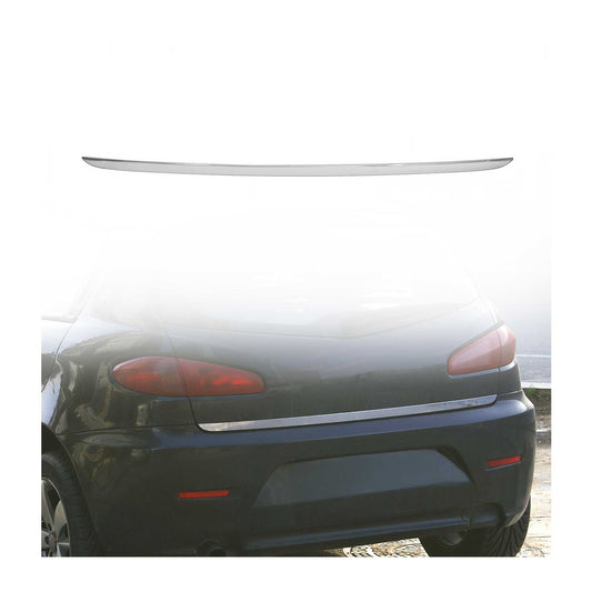 Bandă decorativă portbagaj, bandă decorativă spate pentru Alfa Romeo 147 2000-2010, partea inferioară din oțel inoxidabil cromat