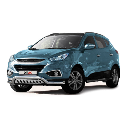Bară de protecție față din oțel inoxidabil pentru Hyundai ix35 2010-2015 cu ABE (omologare de tip germană) Bară de protecție argintie