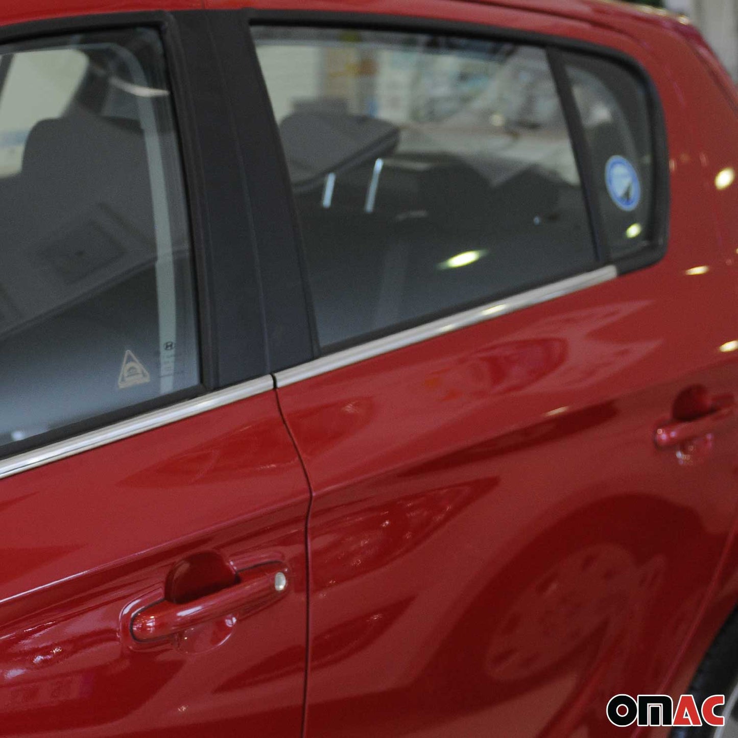 Benzi decorative pentru geamuri Hyundai i20 2008-2014, oțel inoxidabil cromat, 6 bucăți