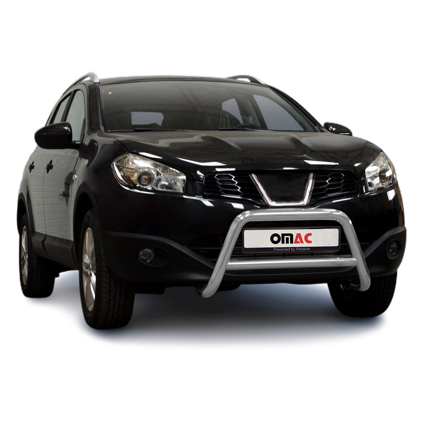 Bară de protecție față pentru Nissan Qashqai +2 2010-2013 cu ABE (omologare de tip germană) Oțel Argintiu