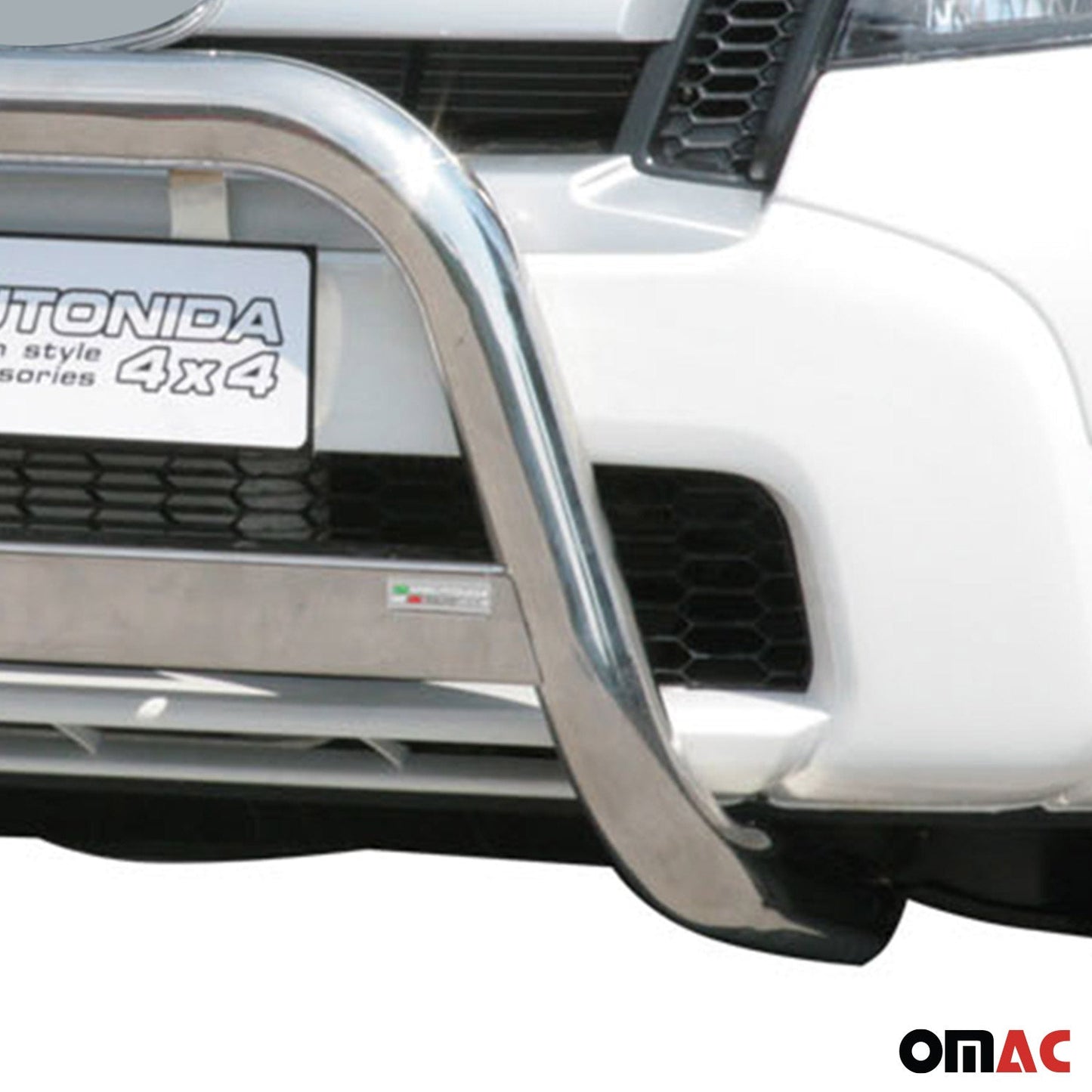 Bară de protecție/buton față pentru Ford Ranger 2009-2011, oțel argintiu, ø63mm