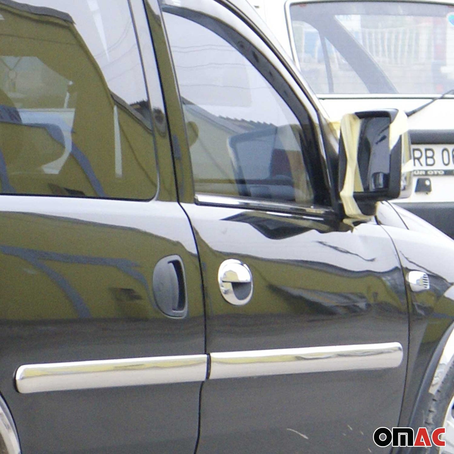 Fensterleisten Zierleisten für Opel Combo C 2001-2011 Edelstahl Chrom 2tlg