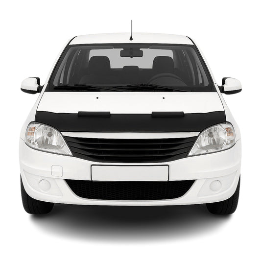 Haubenbra Steinschlagschutz Bonnet Bra für Dacia Logan 2005-2012 Schwarz Halb