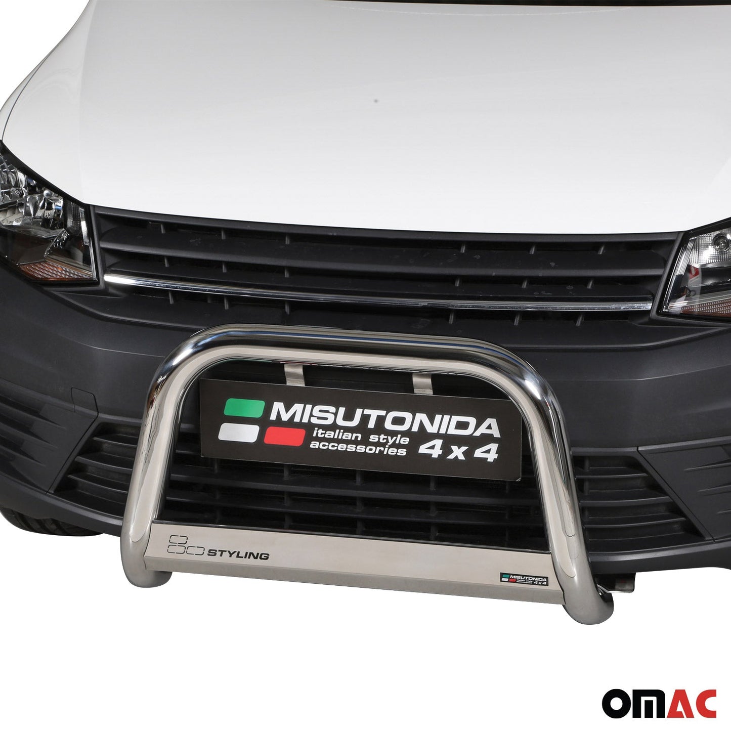 Frontbügel Frontschutzbügel für VW Caddy 2015-2020 ø63mm Stahl Silber Schutz