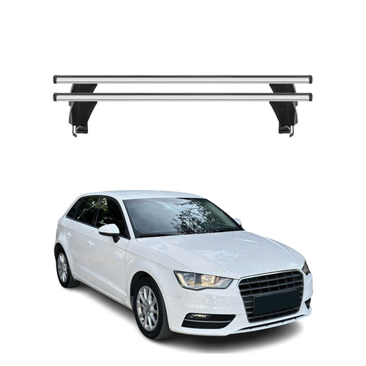 Menabo Dachträger Grundtäger für Audi A3 8V Sportback 2012-2020 50kg Alu Grau 2x
