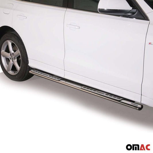 Praguri/praguri laterale din oțel inoxidabil pentru Audi Q7 2006-2015, oțel inoxidabil argintiu