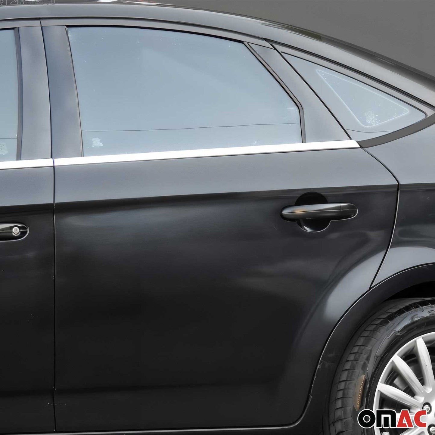 Benzi decorative pentru geamuri Ford Mondeo mk4 2007-2014, oțel inoxidabil cromat, 4 bucăți