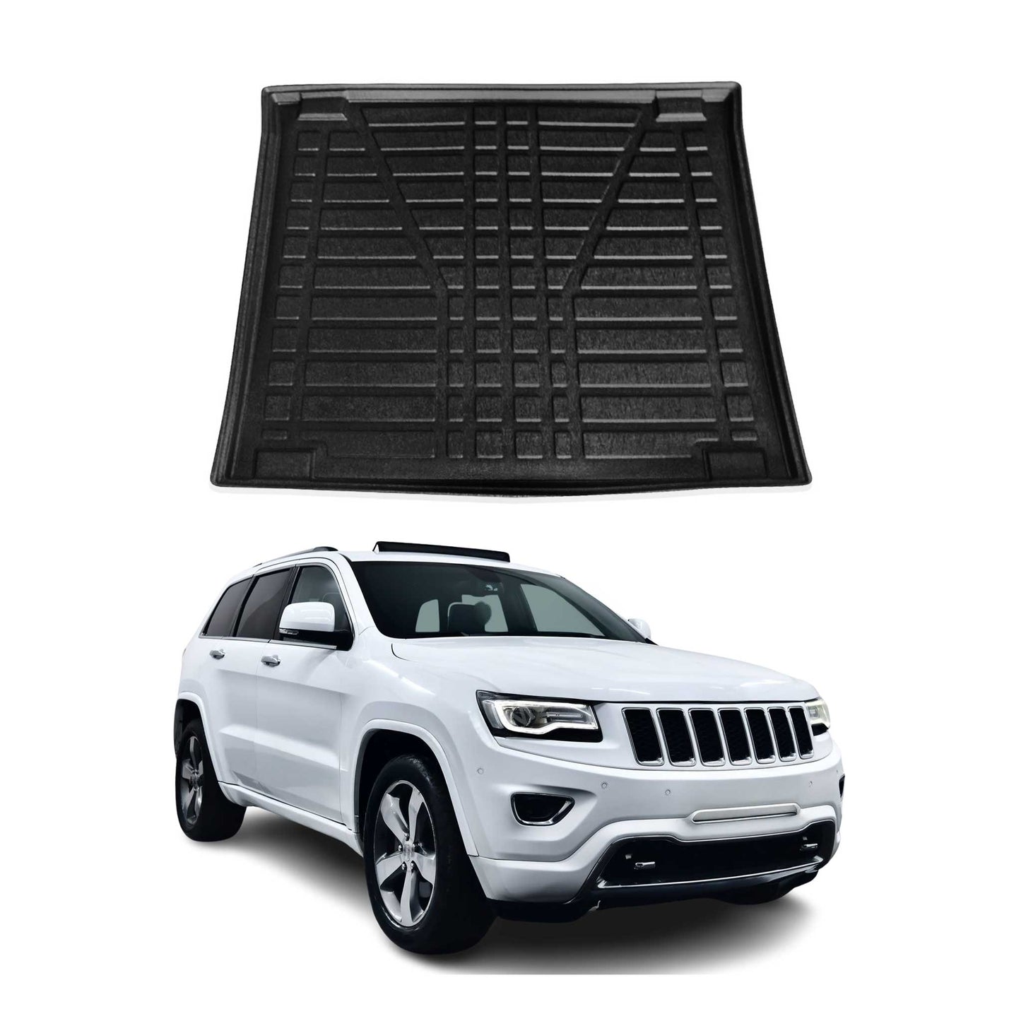 Kofferraumwanne Laderaumwanne für Jeep Grand Cherokee 2011-2024 Gummi TPE