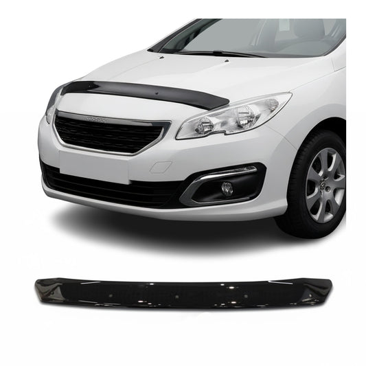 Motorhaube Deflektor Insekten Steinschlagschutz für Peugeot 408 2010-2014 Dunkel