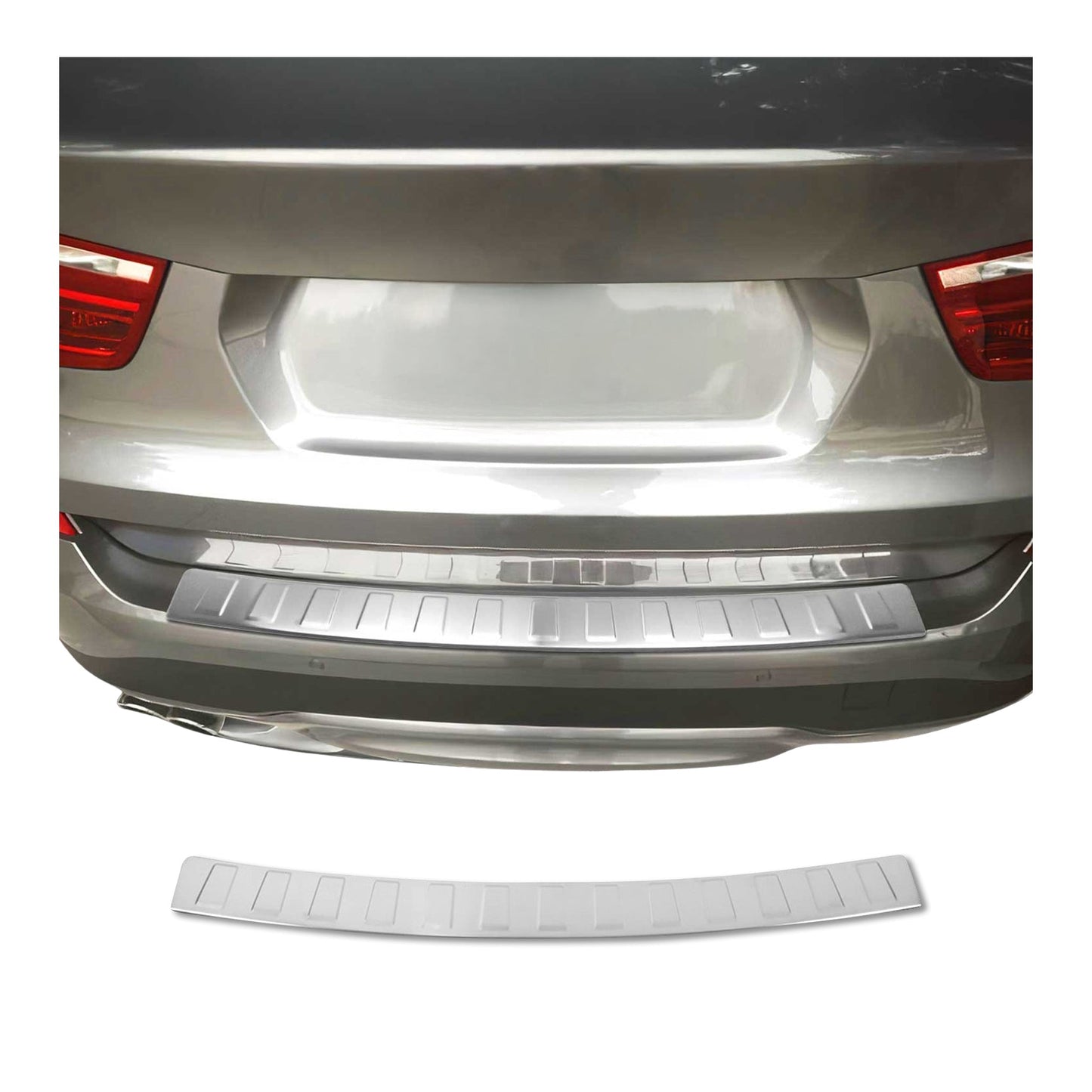 Ladekantenschutz Stoßstangenschutz für BMW X3 F25 2010-2017 Edelstahl Gebürstet