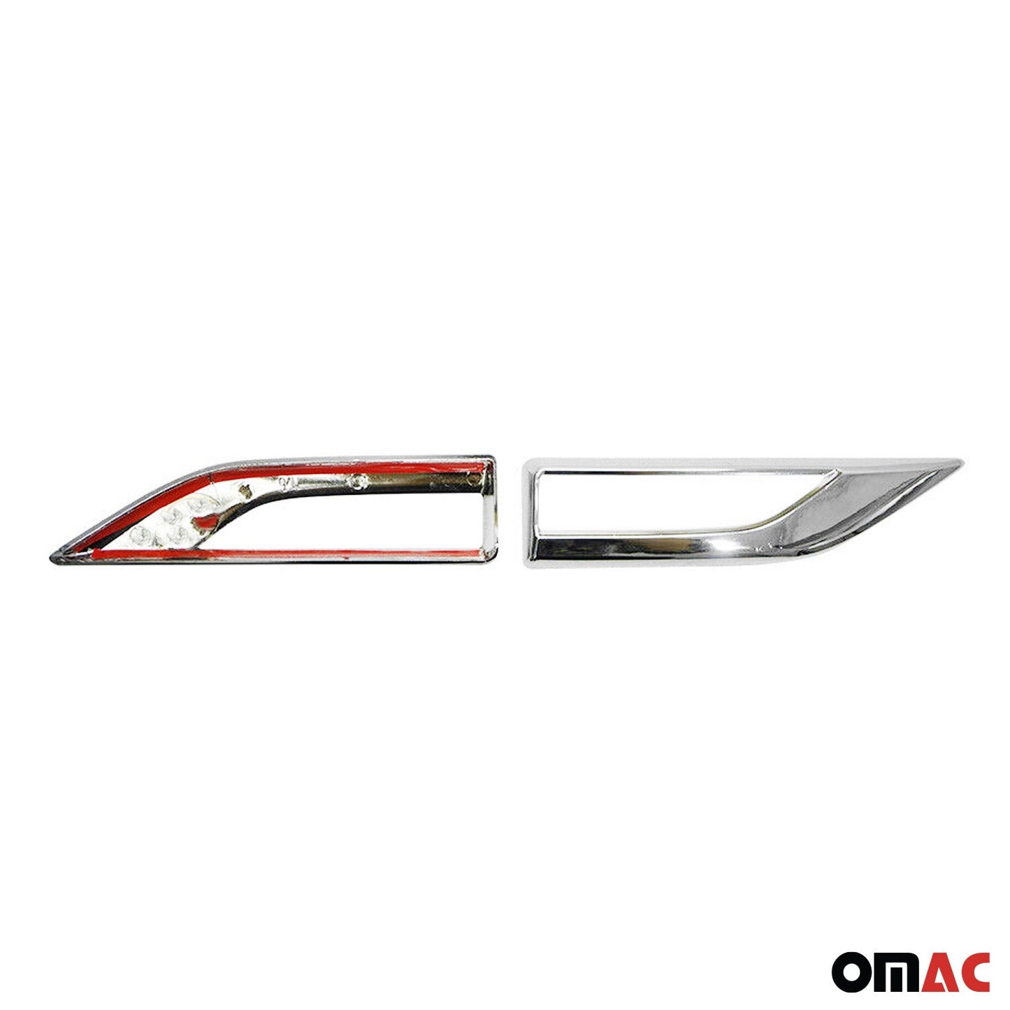 Blinkerrahmen Signalblende Blinker Umrandung für VW Caddy 2015-2020 Chrom ABS 2x