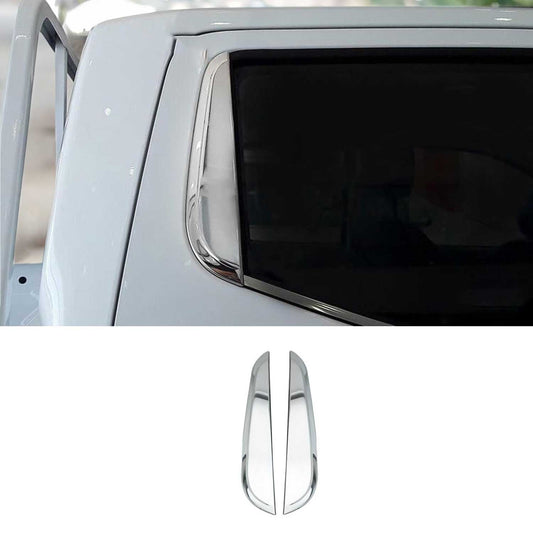 B-Säule Türsäulen Verkleidung für Nissan Navara 2015-2020 Edelstahl Silber 2tlg