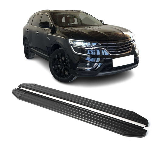 Trittbretter Seitenschweller für Renault Koleos 2017-2025 ABE Schwarz Alu