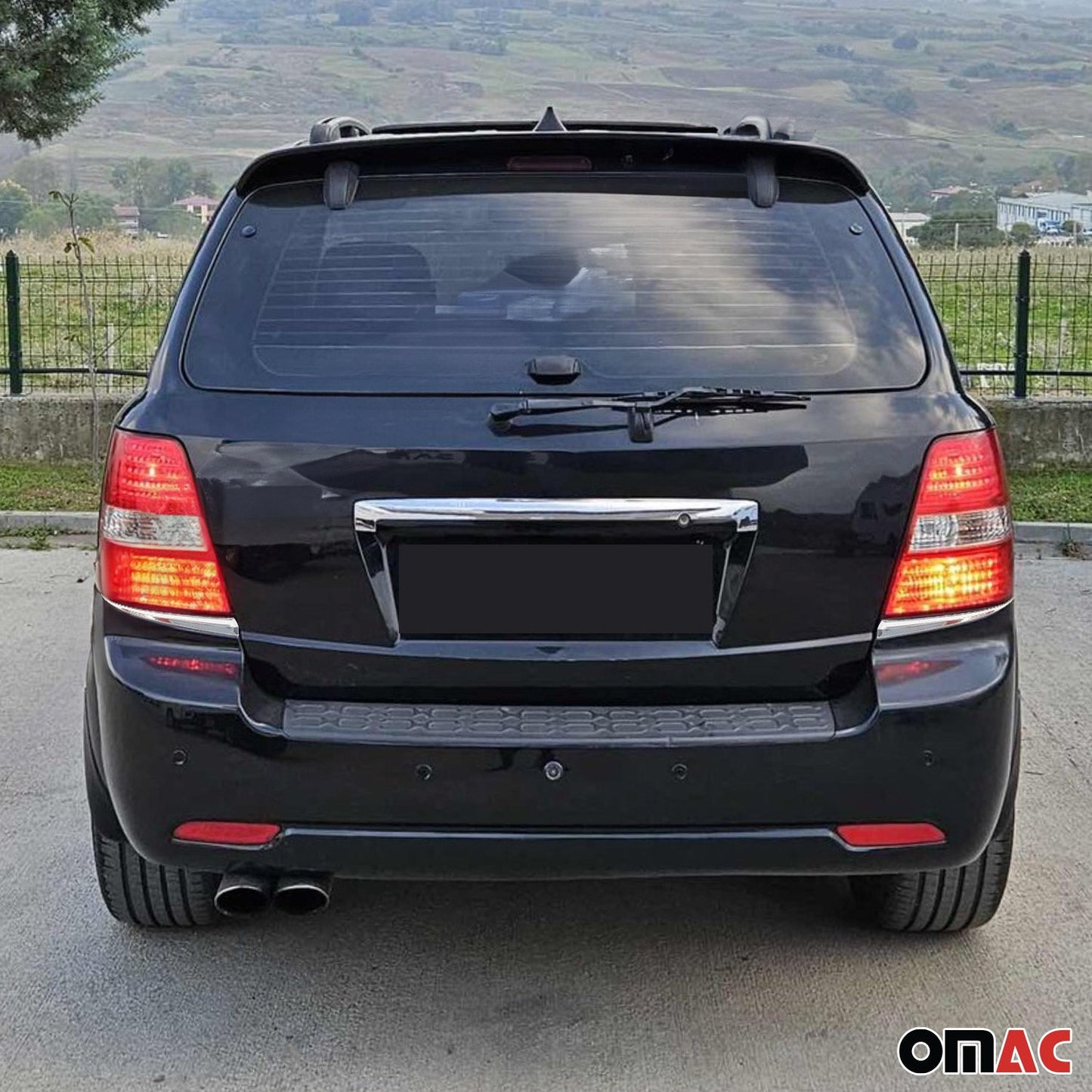 Rücklicht Leisten Heckleuchte für Kia Sorento 2002-2009 Edelstahl Silber 2tlg