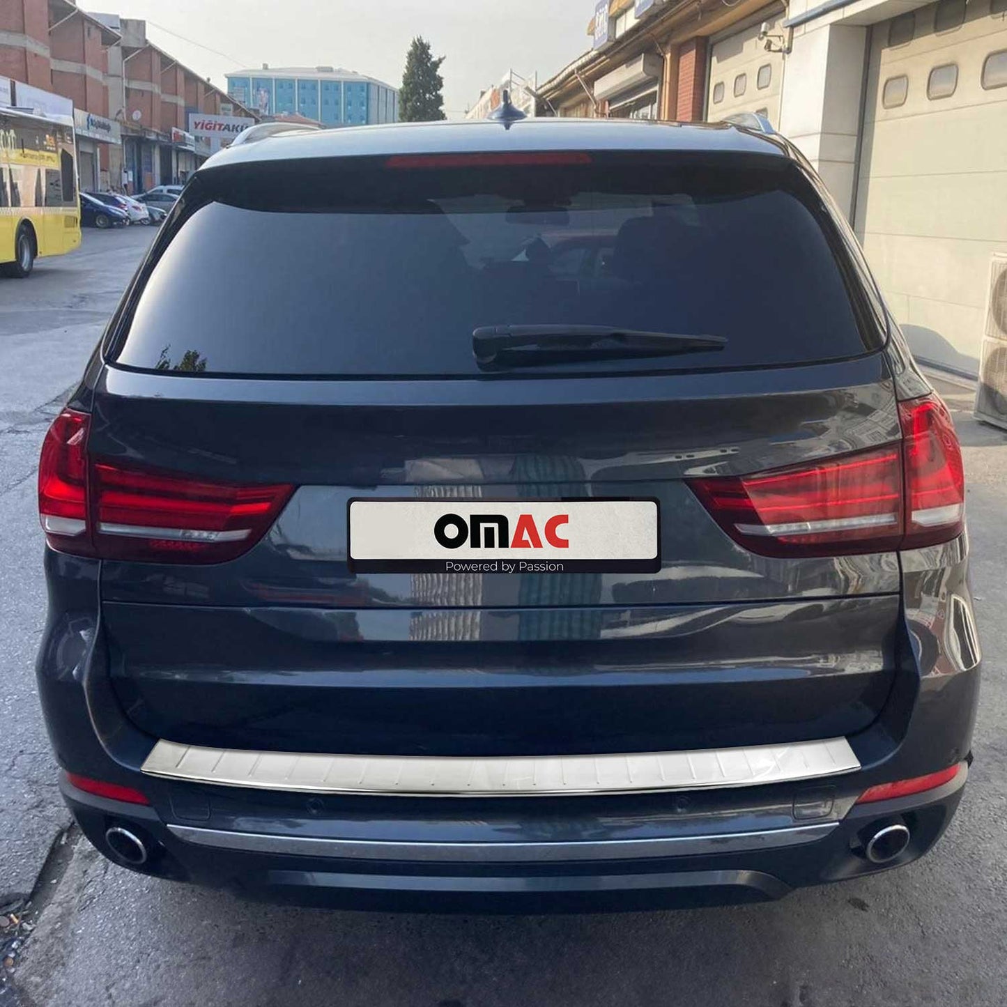 Ladekantenschutz Stoßstangenschutz für BMW X5 F15 2013-2018 Edelstahl Silber