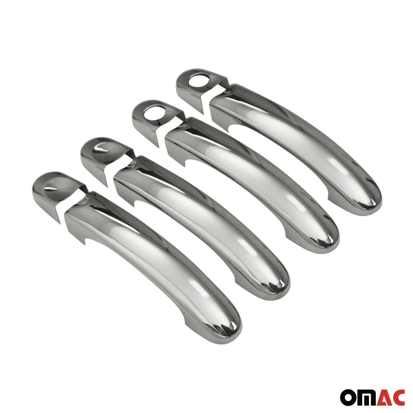 Nakładki na klamki drzwi, zaślepki na klamki do VW Transporter T5 2003-2015 4-drzwiowy ze stali nierdzewnej 8x