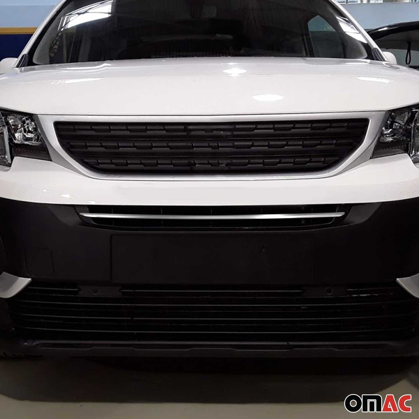 Benzi decorative grilă auto pentru Peugeot Rifter 2018-2025, oțel inoxidabil, argintiu