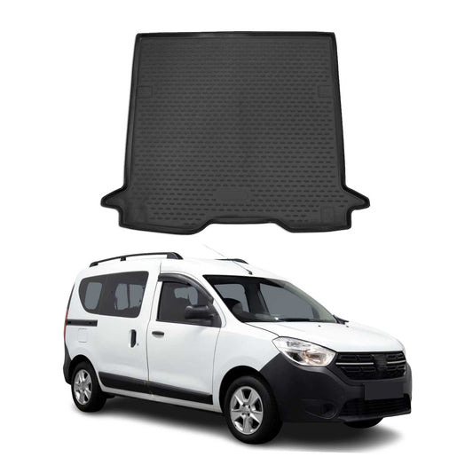 Covoraș pentru portbagaj pentru Dacia Dokker 2015-2021, cauciuc TPE, negru