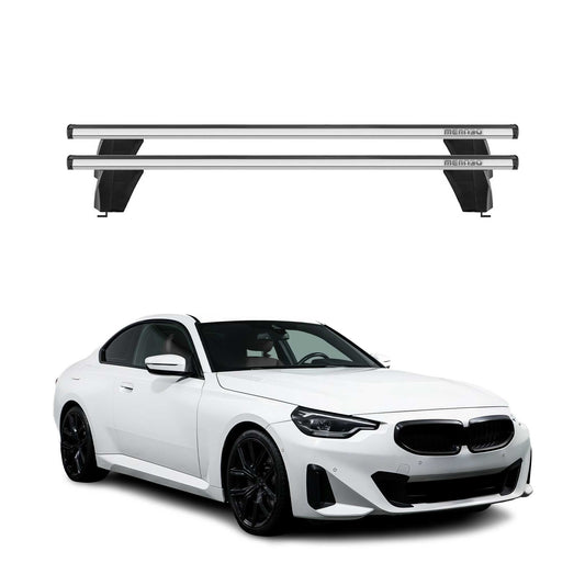 Menabo Dachträger Grundtäger für BMW 2er G42 G87 Coupe 2021-2025 75kg Alu Silber