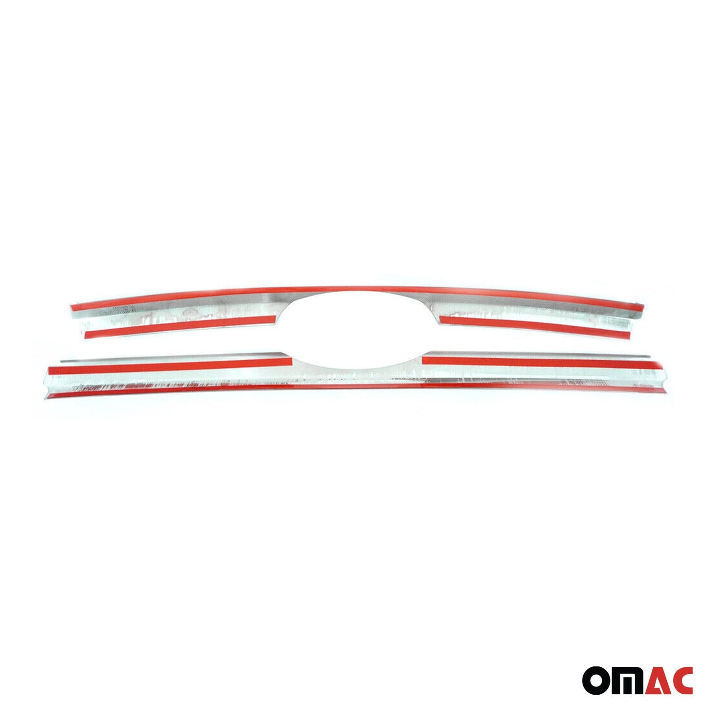 Benzi decorative grilă auto pentru Ford Transit 2006-2014, oțel inoxidabil, argintiu, 2x