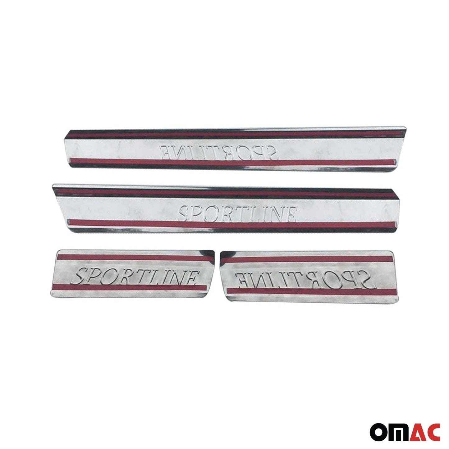 Ornamente prag uși pentru BMW Seria 3 E46 1998-2007, oțel inoxidabil, argintiu, set 4 piese