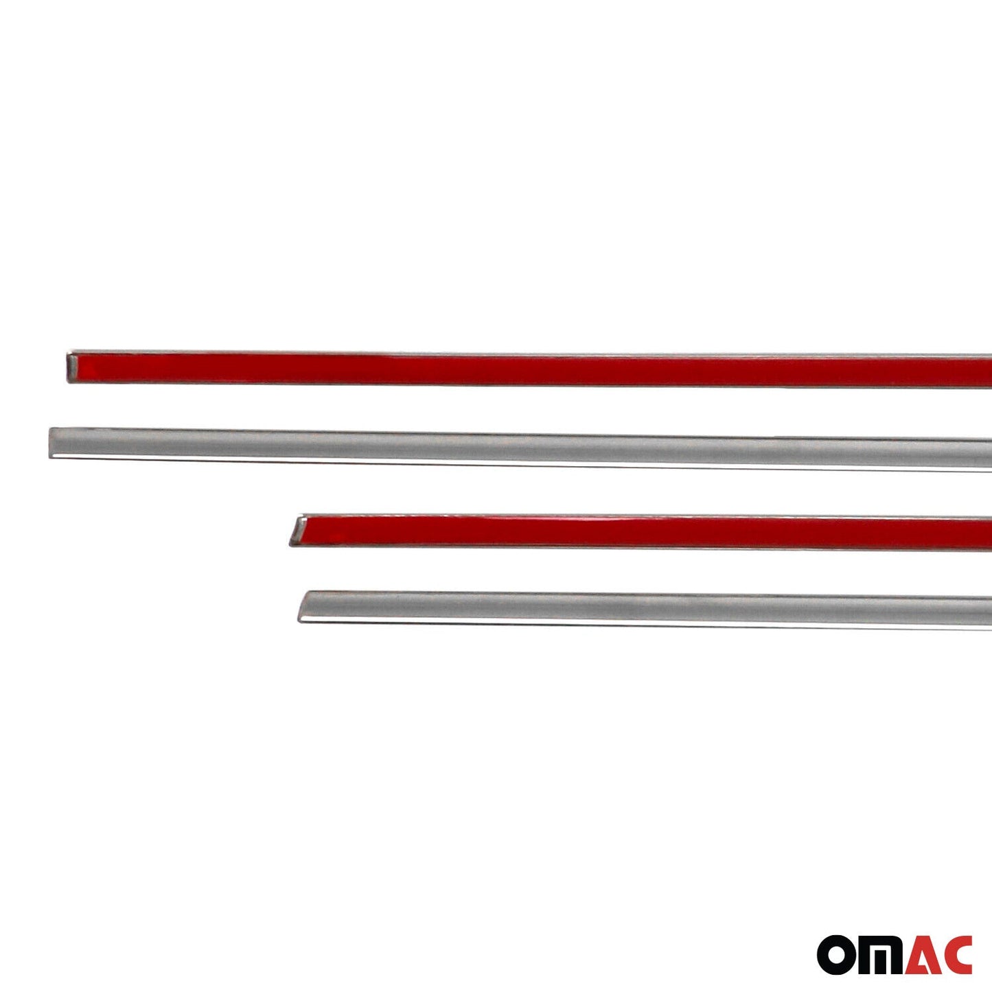 Benzi decorative pentru geamuri Suzuki SX4 2013-2025, oțel inoxidabil cromat, 4 bucăți