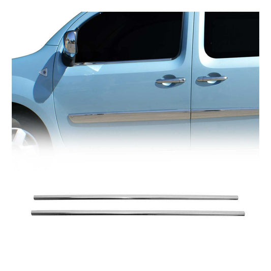 Benzi decorative pentru geamuri Mercedes Citan W415 2012-2021, oțel inoxidabil cromat, 2x