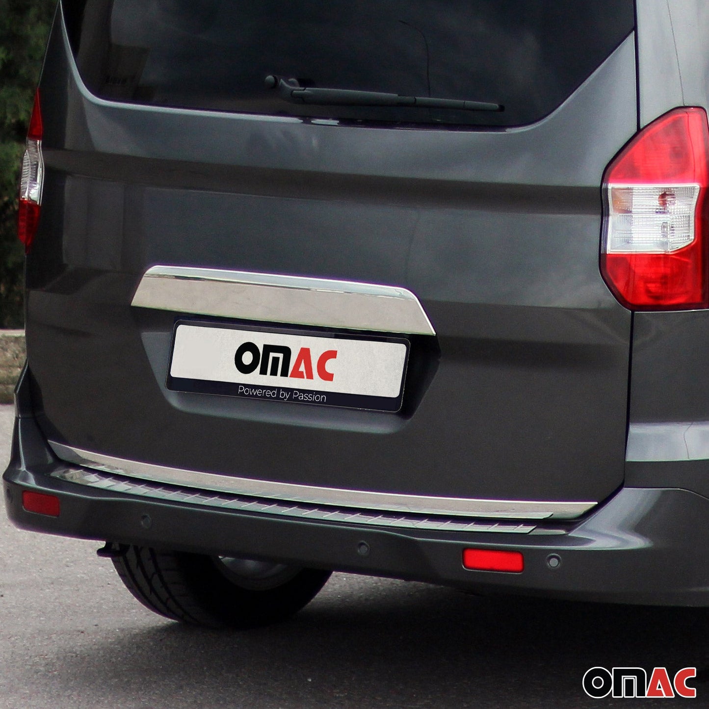 Bandă decorativă portbagaj, bandă decorativă spate pentru Ford Tourneo Courier 2014-2024, oțel inoxidabil cromat