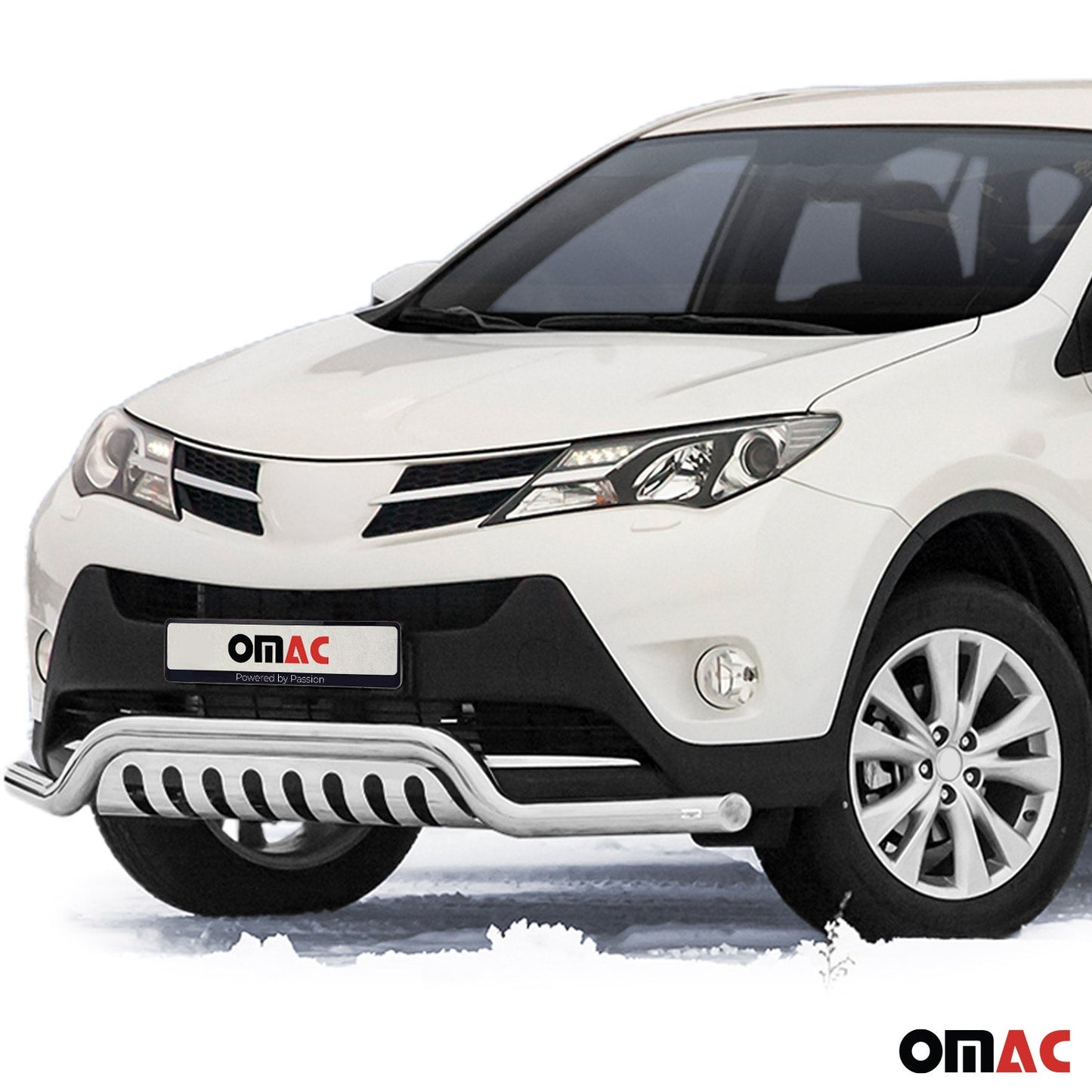 Bară de protecție față pentru Toyota RAV4 2013-2015, oțel inoxidabil cu ABE (omologare de tip germană), argintiu