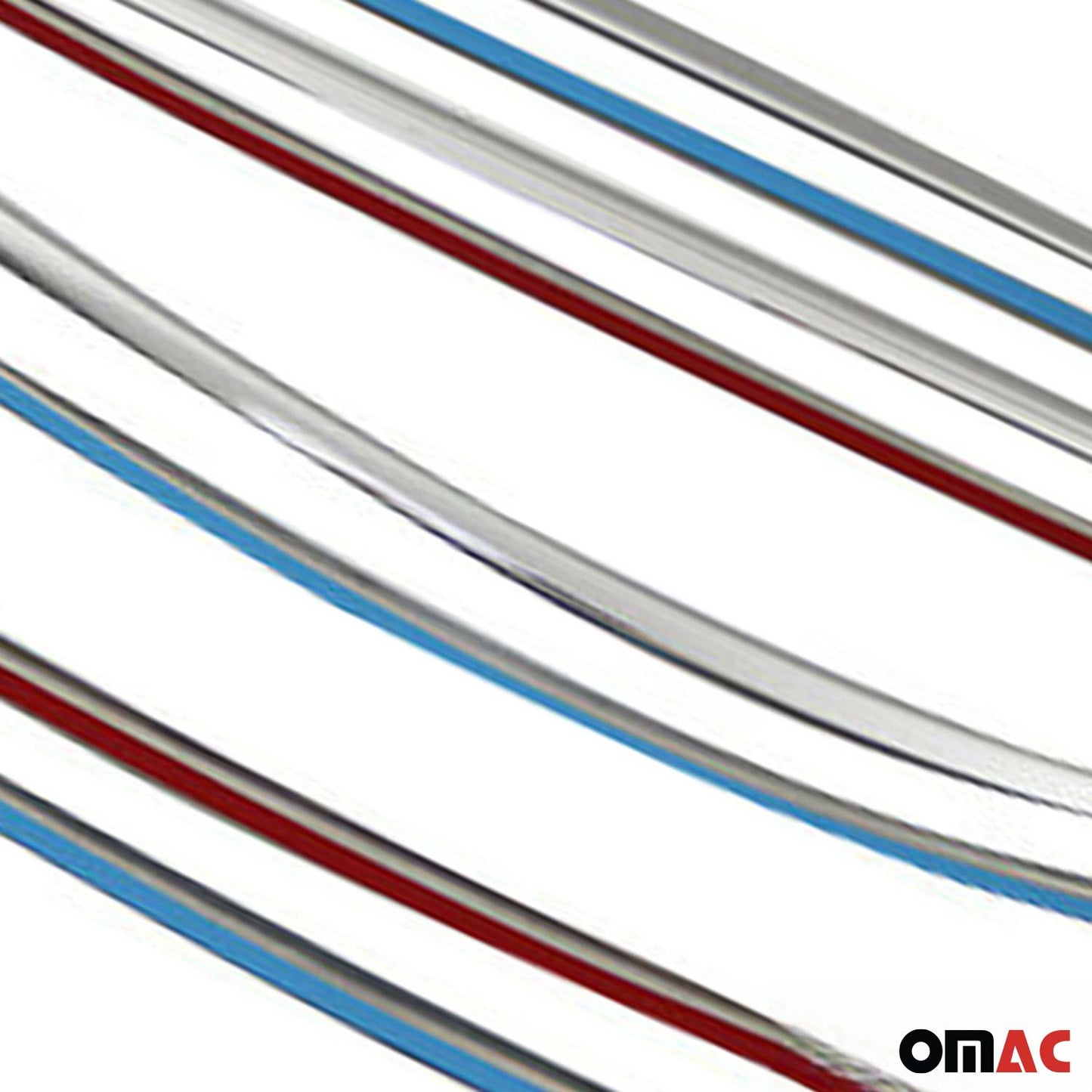 Benzi decorative pentru geamuri Peugeot 308 2013-2021, oțel inoxidabil cromat, 10 bucăți