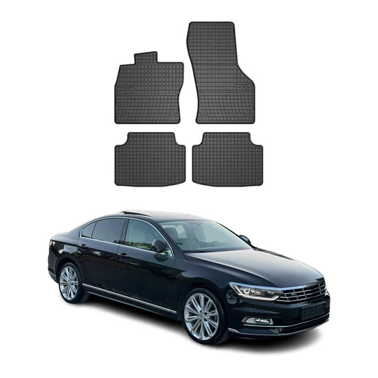 2015-2023 VW Passat B8 Fußmatten Gummi Automatten Schwarz 4 tlg