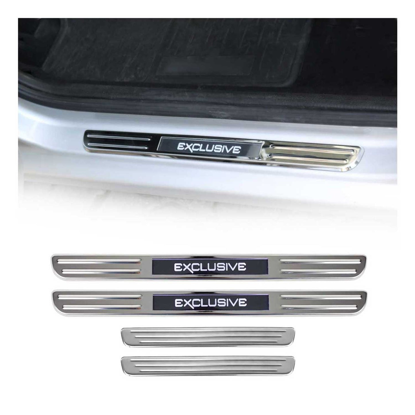 Einstiegsleisten Türschweller Exclusive für VW Golf 2003-2021 Edelstahl 4x