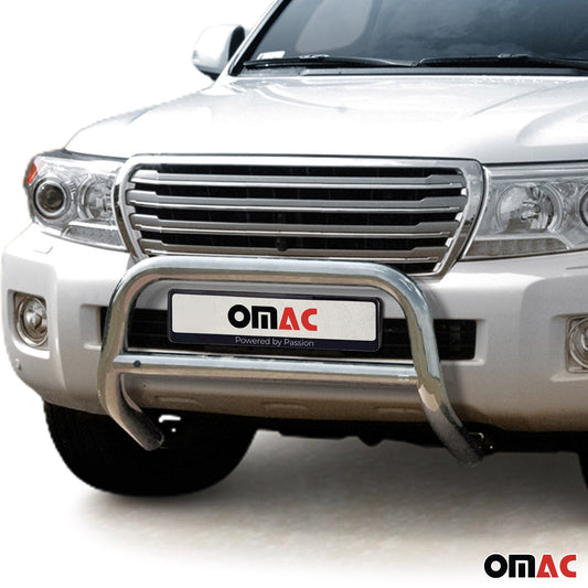 Bară de protecție/buton față pentru Toyota Land Cruiser V8 2012-2016, omologată ABE, argintie