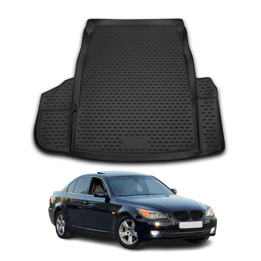 Covoraș portbagaj/tapițerie portbagaj pentru BMW Seria 5 E60 2003-2010, cauciuc TPE, negru