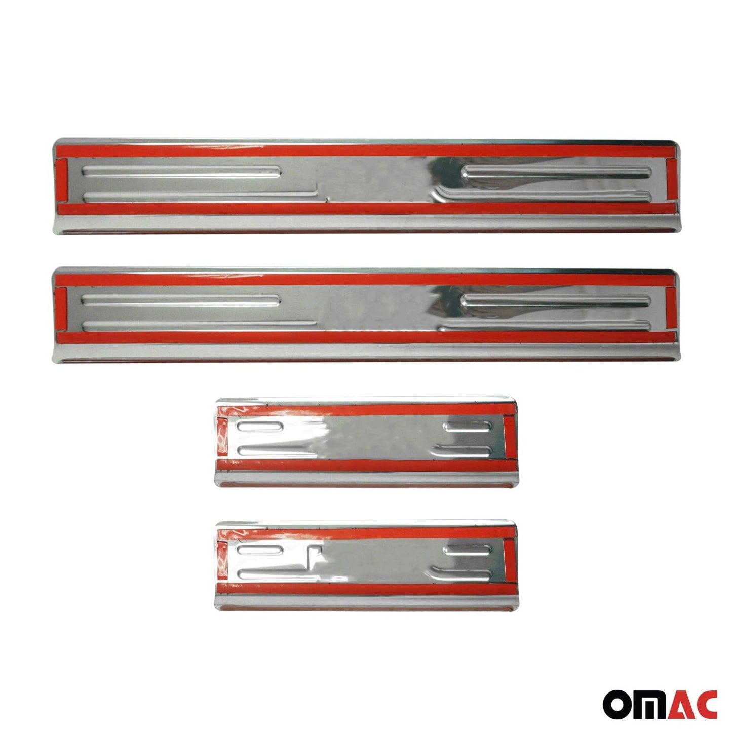 Ornamente prag uși pentru Kia Soul 2009-2014, oțel inoxidabil, argintiu, set 4 piese
