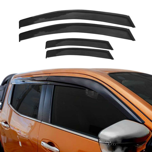 4x Windabweiser Regenabweiser für Isuzu D-Max 2019-2025 Acryl Dunkel