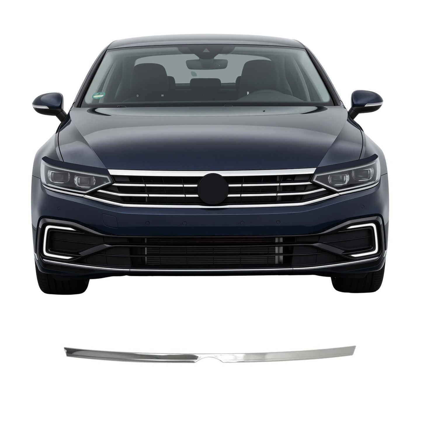 Scheinwerfer Scheinwerferblende für VW Passat B8.5 Highline 2019-21 Obere Chrom