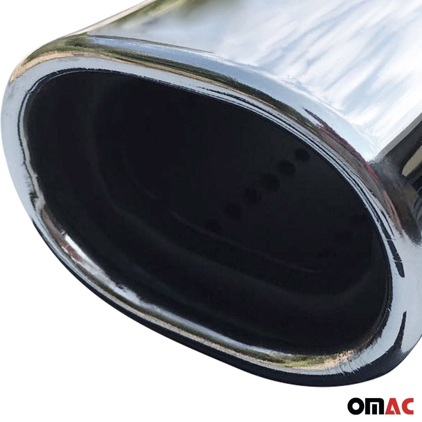 Auspuffblende Endrohr für Fort Escort Focus C-Max KA Chrom Rostfrei 53-59mm