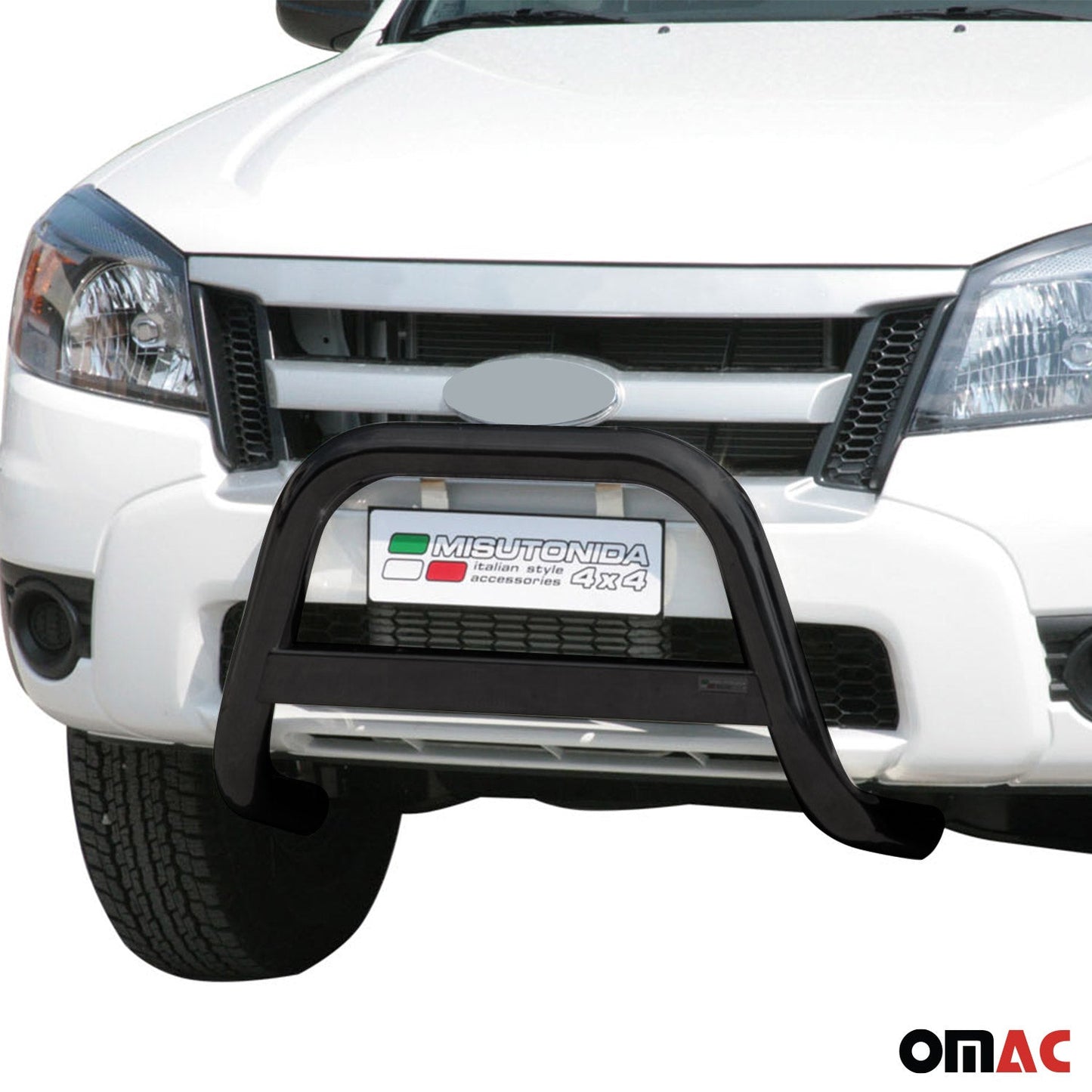 Bară de protecție/buton față pentru Ford Ranger 2009-2011, oțel negru, ø63mm