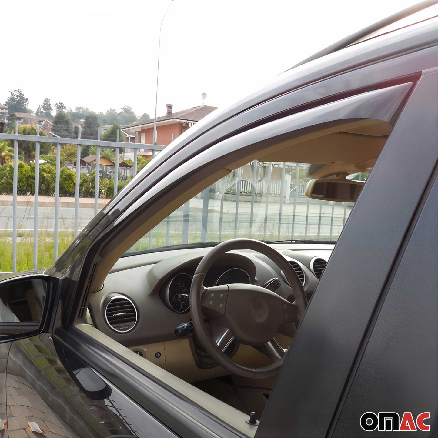 Windabweiser Regenabweiser für Mercedes ML W164 2005-2011 Dunkel Acryl 2tlg