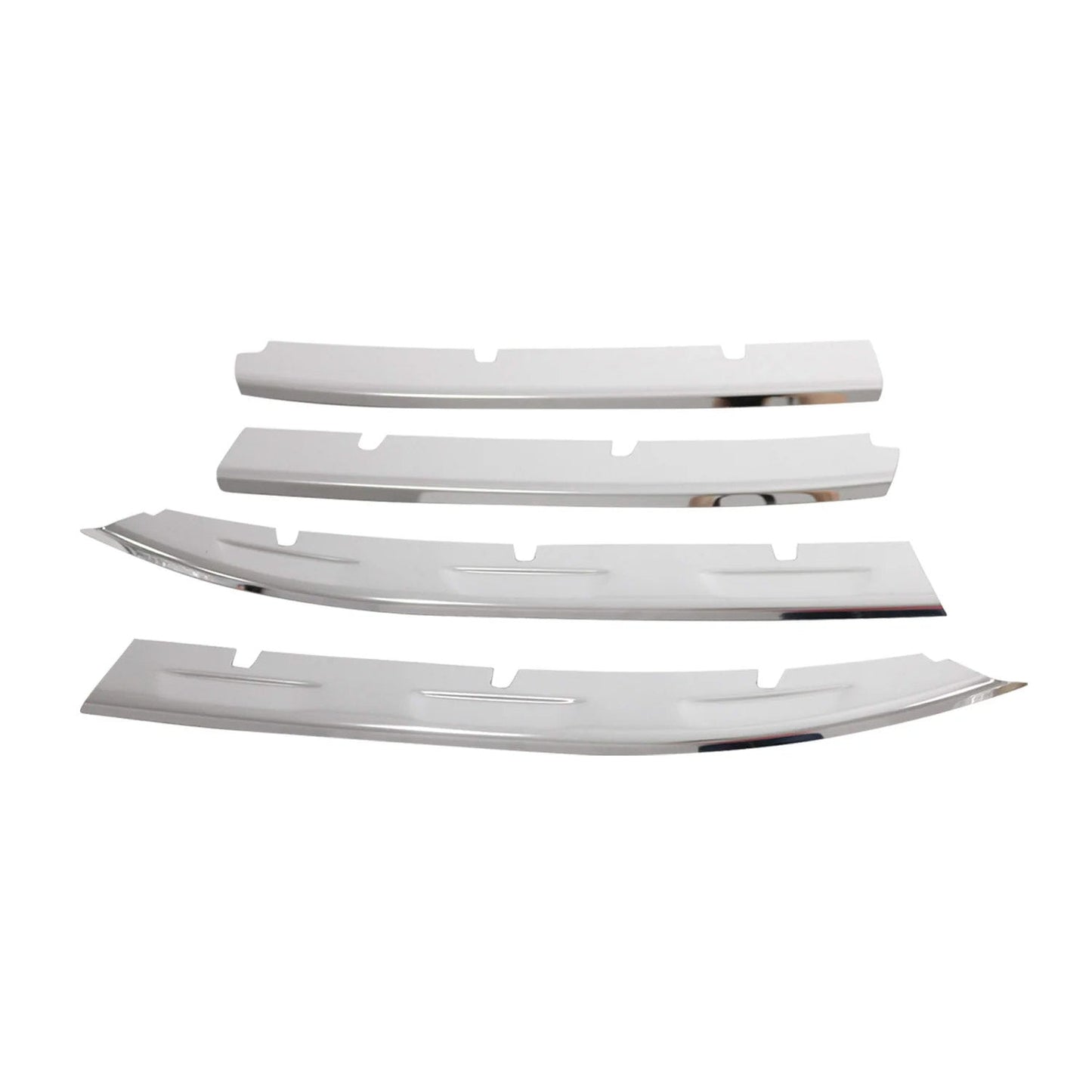 Kühlergrill Leisten Grillleisten für VW Tiguan 2020-2024 Edelstahl Silber 4tlg