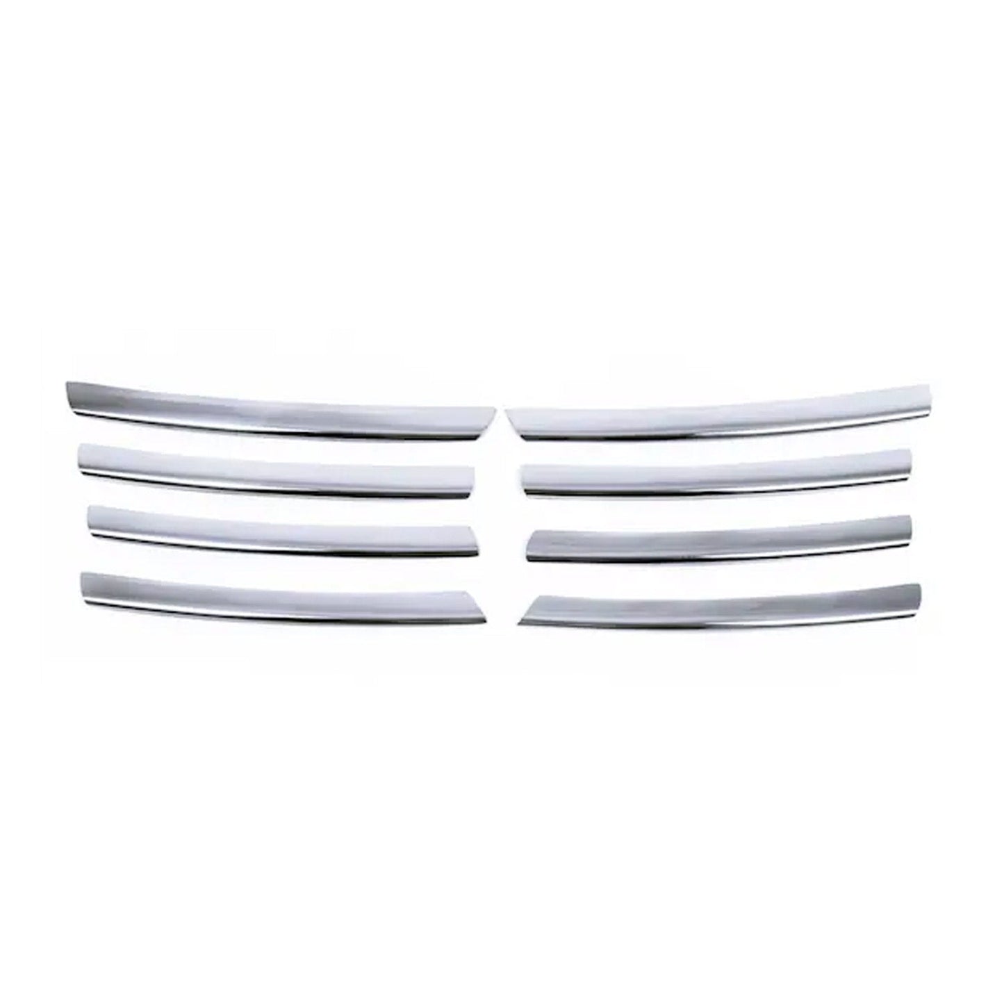 Benzi decorative grilă radiator pentru VW Passat 2000-2005, oțel inoxidabil, argintiu, 8 bucăți